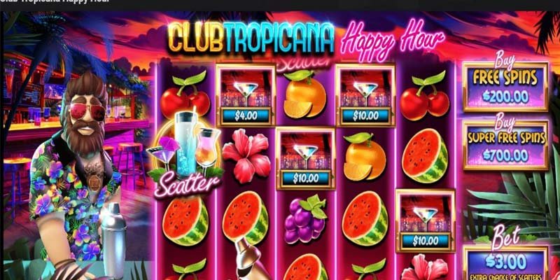 Unleash Tropical Wins in Club Tropicana Happy Hour Slot